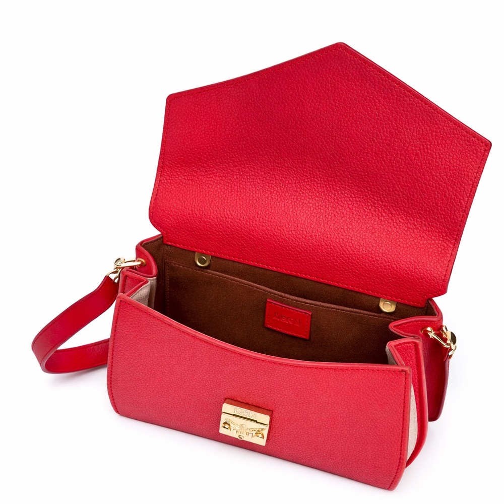 Authentic MCM Patricia Colorblock Leather Top Handle Bag - Picture 3 of 10